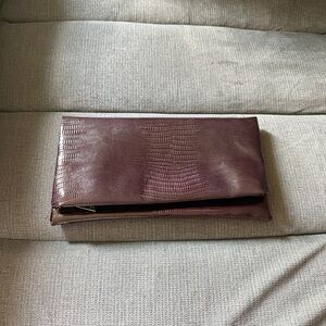 Nordstrom purple fold over clutch